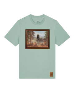bio-unisex-medium fit-tshirt-herbst im riesengebirge-sttu169-eukalyptus-front