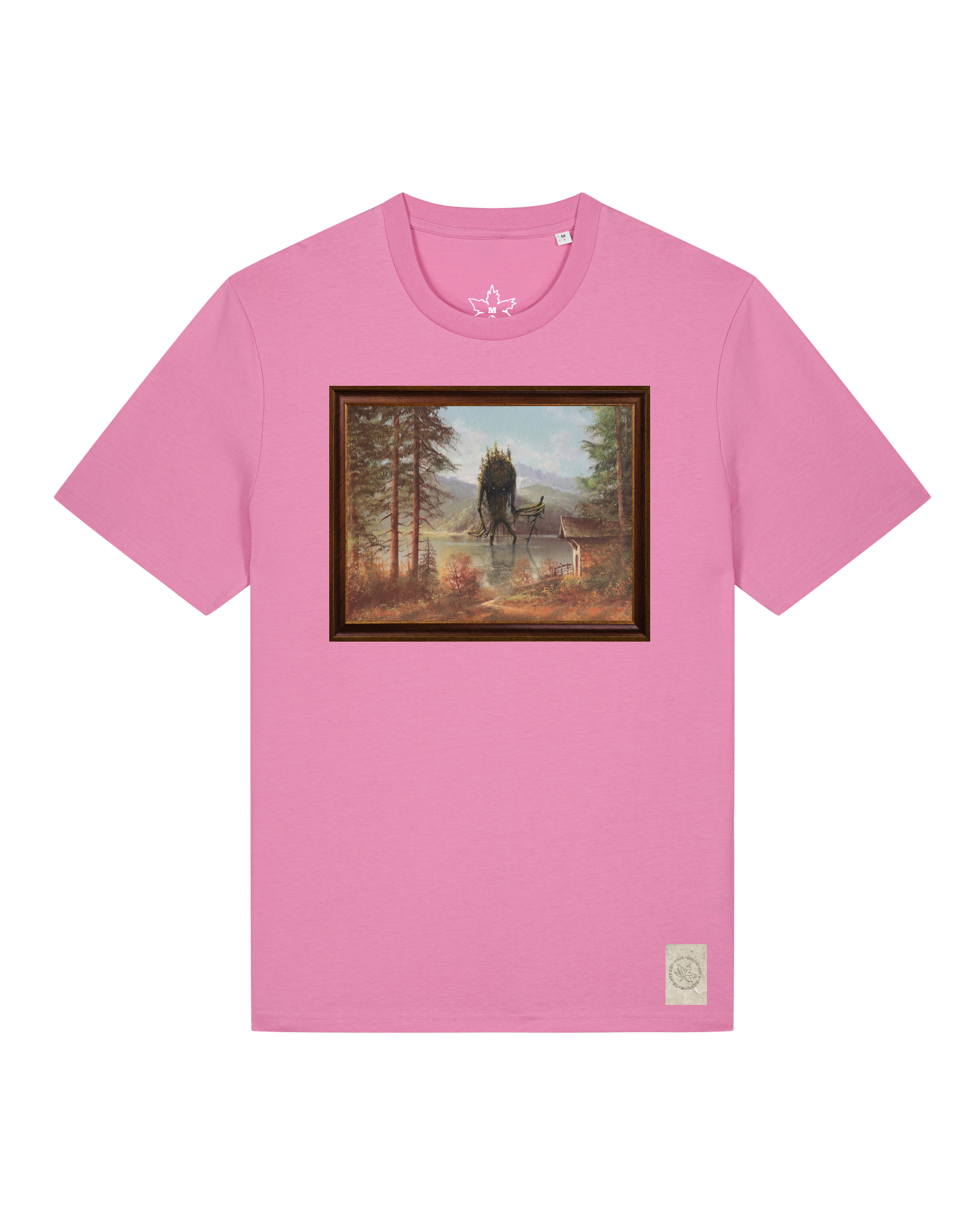 bio-unisex-medium fit-tshirt-herbst im riesengebirge-sttu169-kaugummi-front