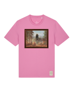 bio-unisex-medium fit-tshirt-herbst im riesengebirge-sttu169-kaugummi-front