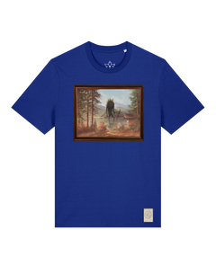 bio-unisex-medium fit-tshirt-herbst im riesengebirge-sttu169-kornblume-front