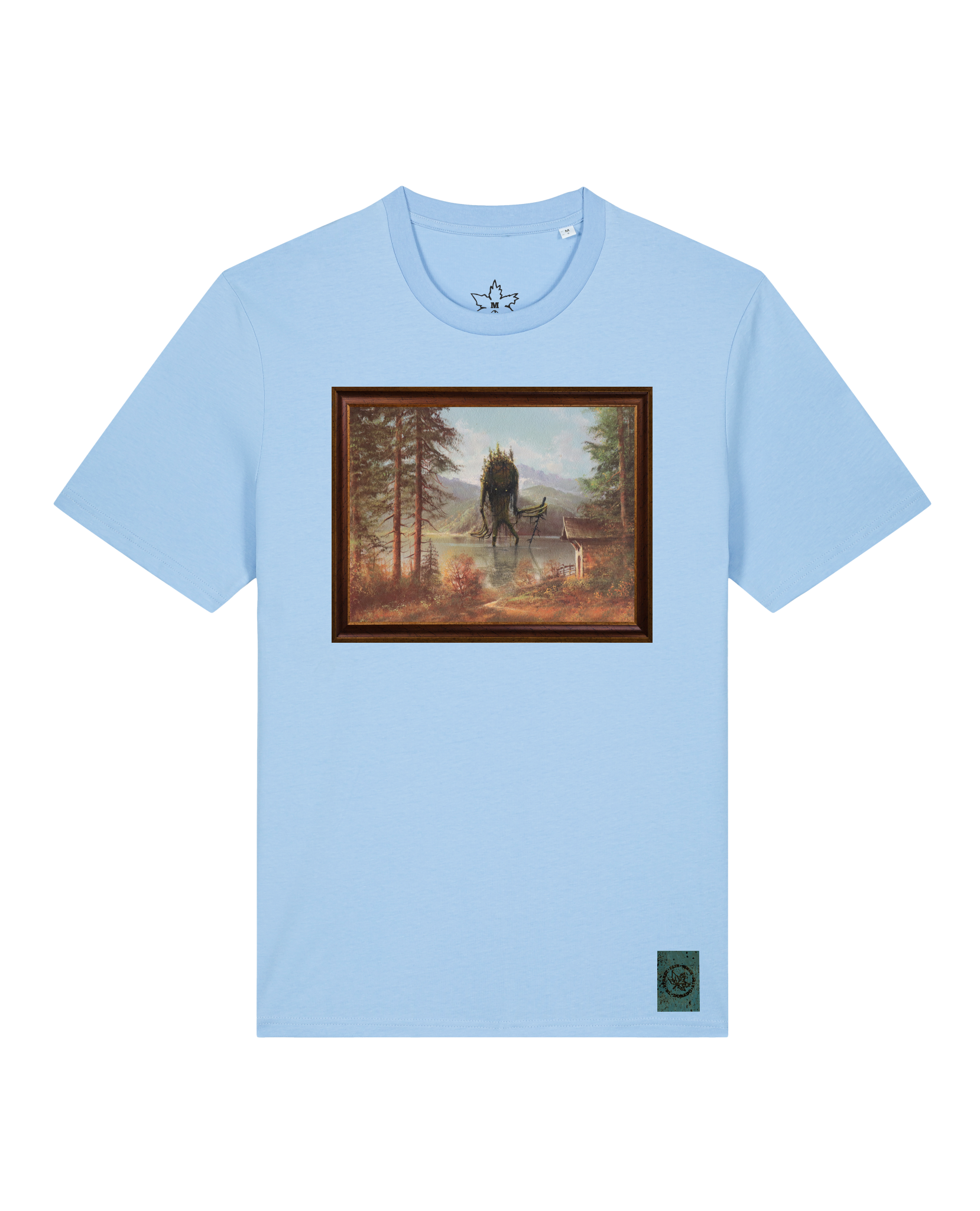 bio-unisex-medium fit-tshirt-herbst im riesengebirge-sttu169-lagune-front