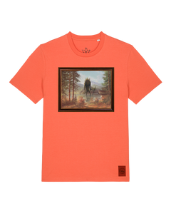 bio-unisex-medium fit-tshirt-herbst im riesengebirge-sttu169-mandarine-front