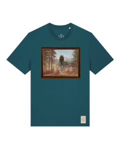 bio-unisex-medium fit-tshirt-herbst im riesengebirge-sttu169-nordmanntanne-front