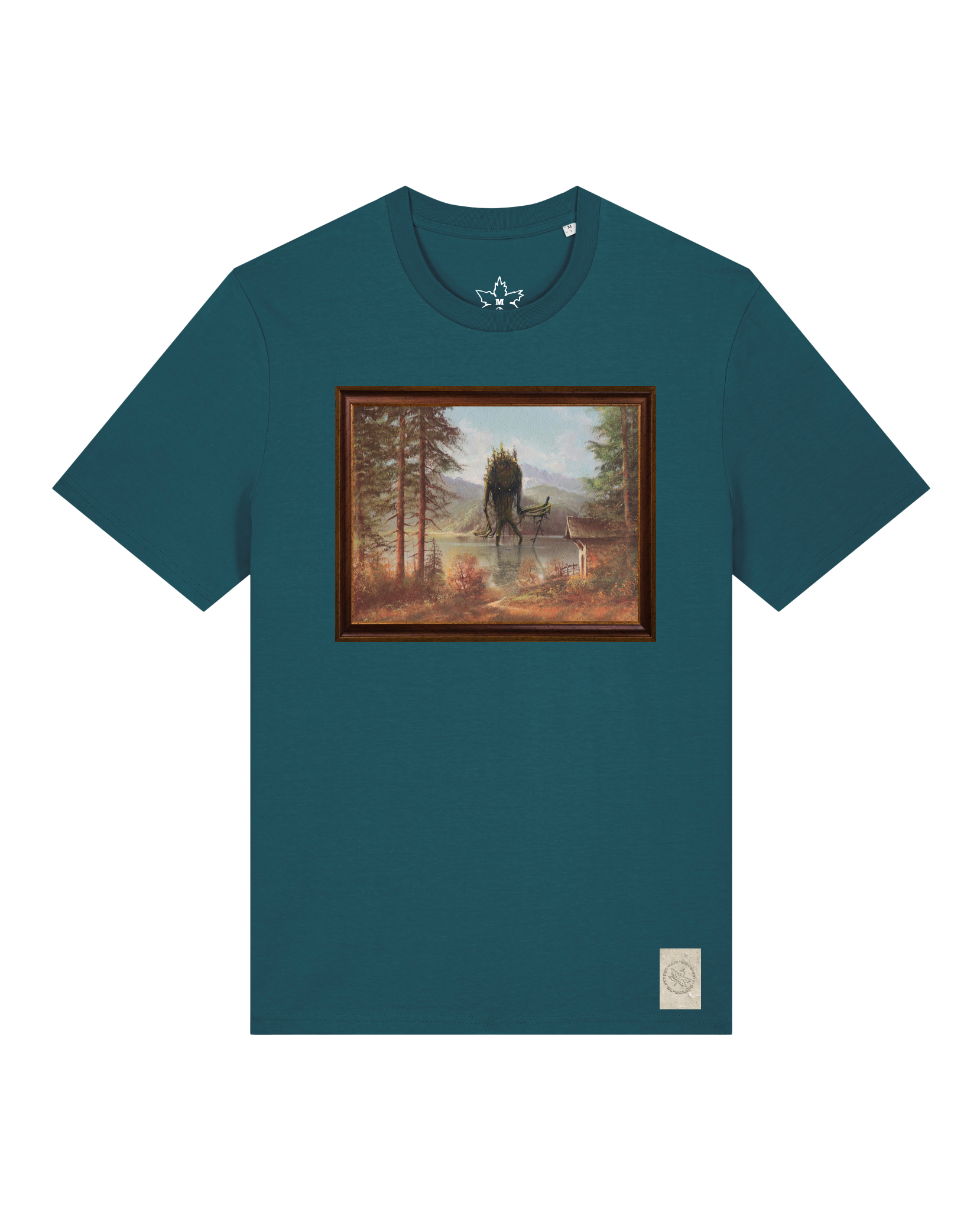 bio-unisex-medium fit-tshirt-herbst im riesengebirge-sttu169-nordmanntanne-front