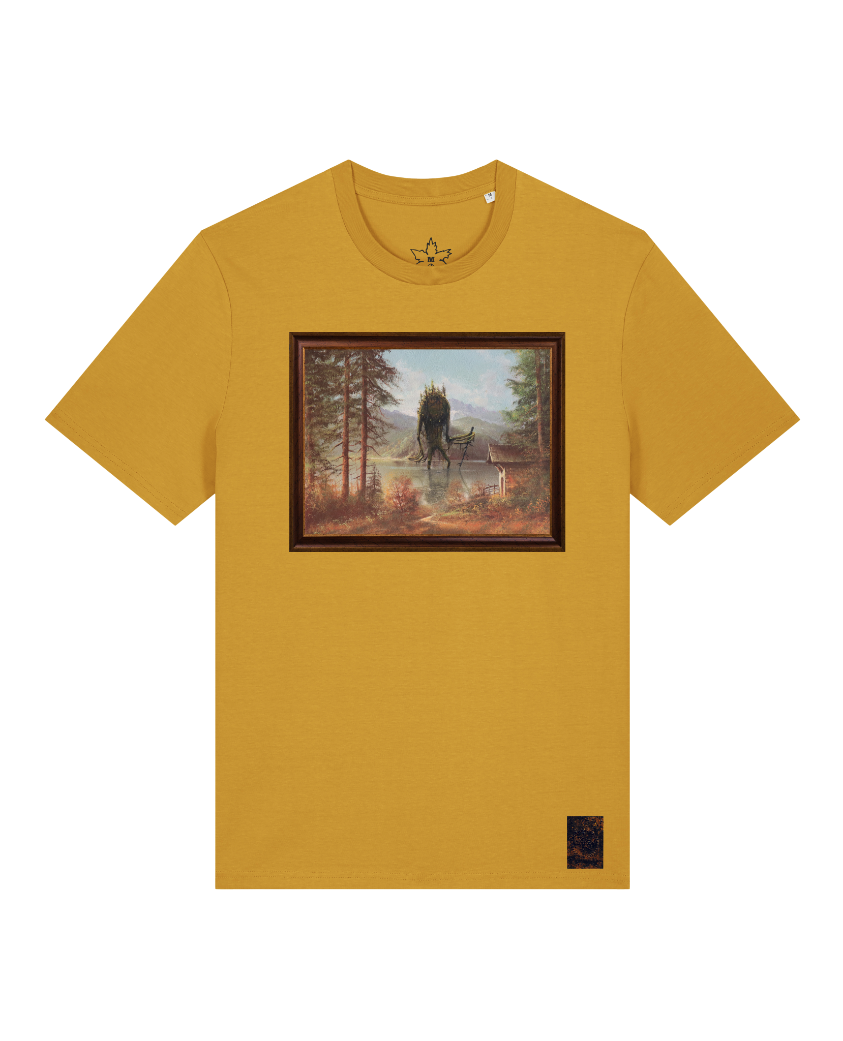 bio-unisex-medium fit-tshirt-herbst im riesengebirge-sttu169-senf-front