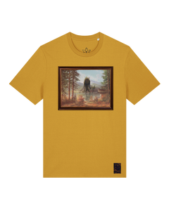 bio-unisex-medium fit-tshirt-herbst im riesengebirge-sttu169-senf-front