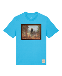 bio-unisex-medium fit-tshirt-herbst im riesengebirge-sttu169-wasserblau-front