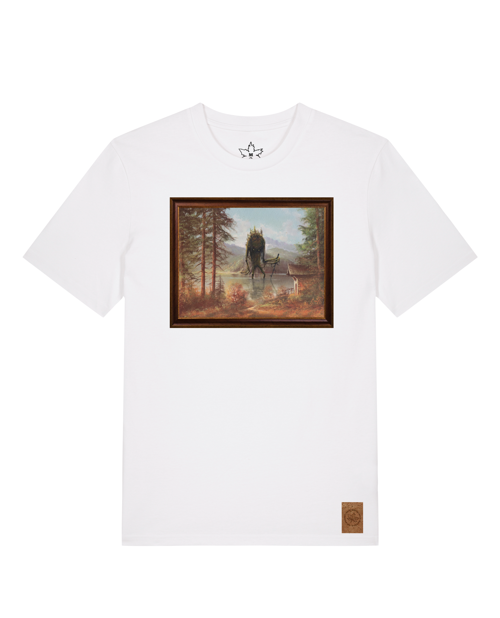 bio-unisex-medium fit-tshirt-herbst im riesengebirge-sttu169-weiß-front