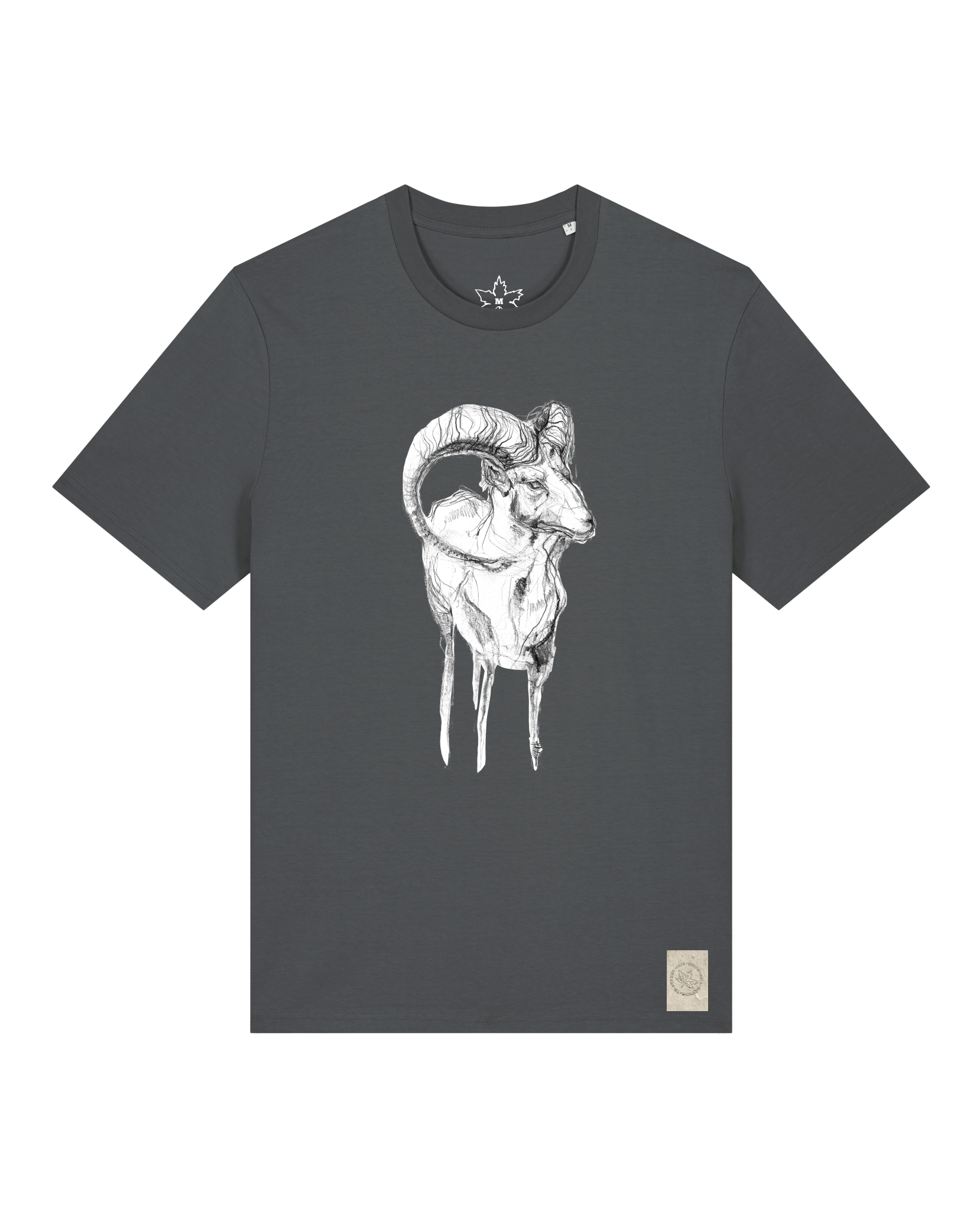 bio-unisex-medium fit-tshirt-ibex-sttu169-eisen-front