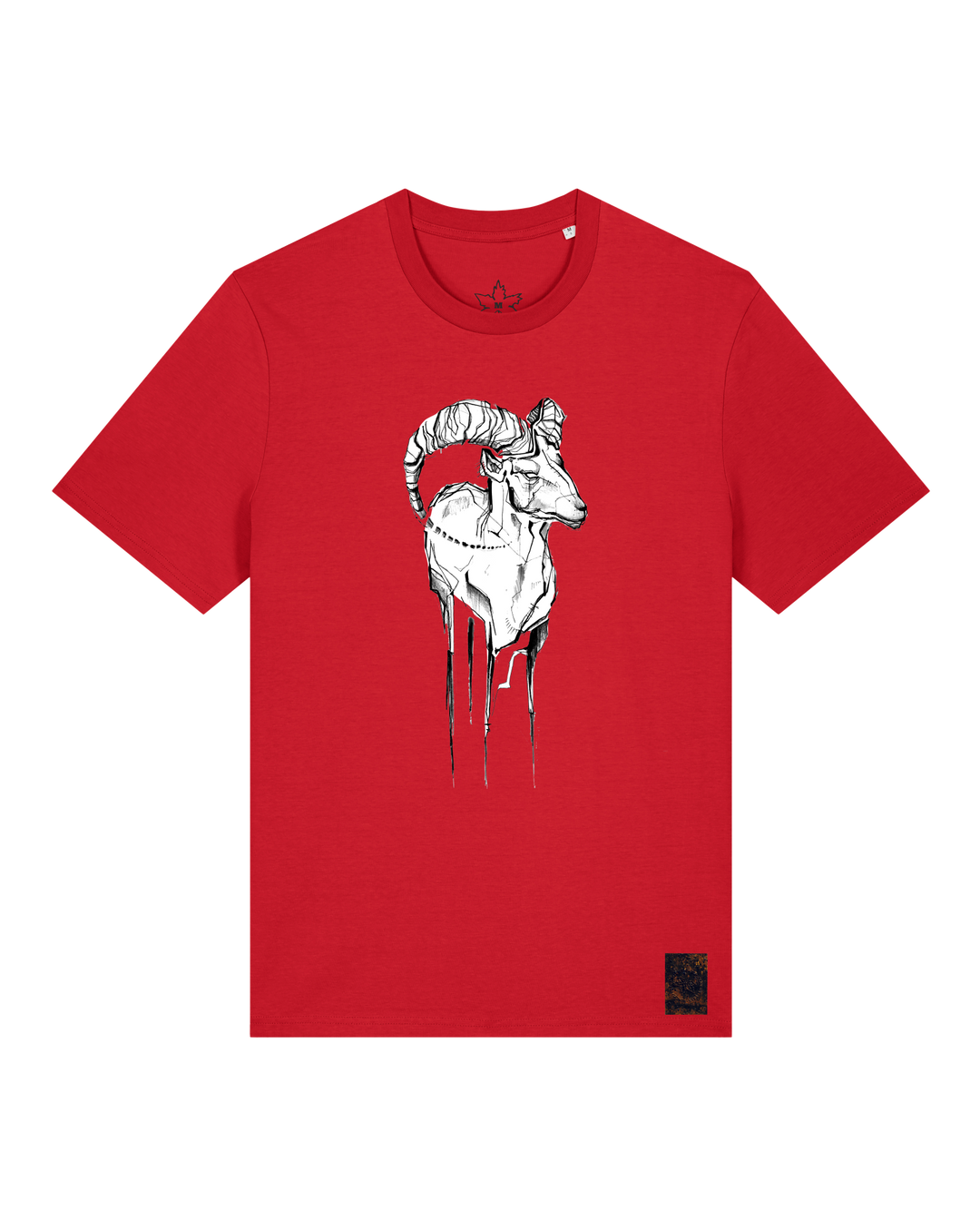 bio-unisex-medium fit-tshirt-ibex-sttu169-erdbeere-front