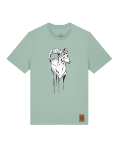 bio-unisex-medium fit-tshirt-ibex-sttu169-eukalyptus-front