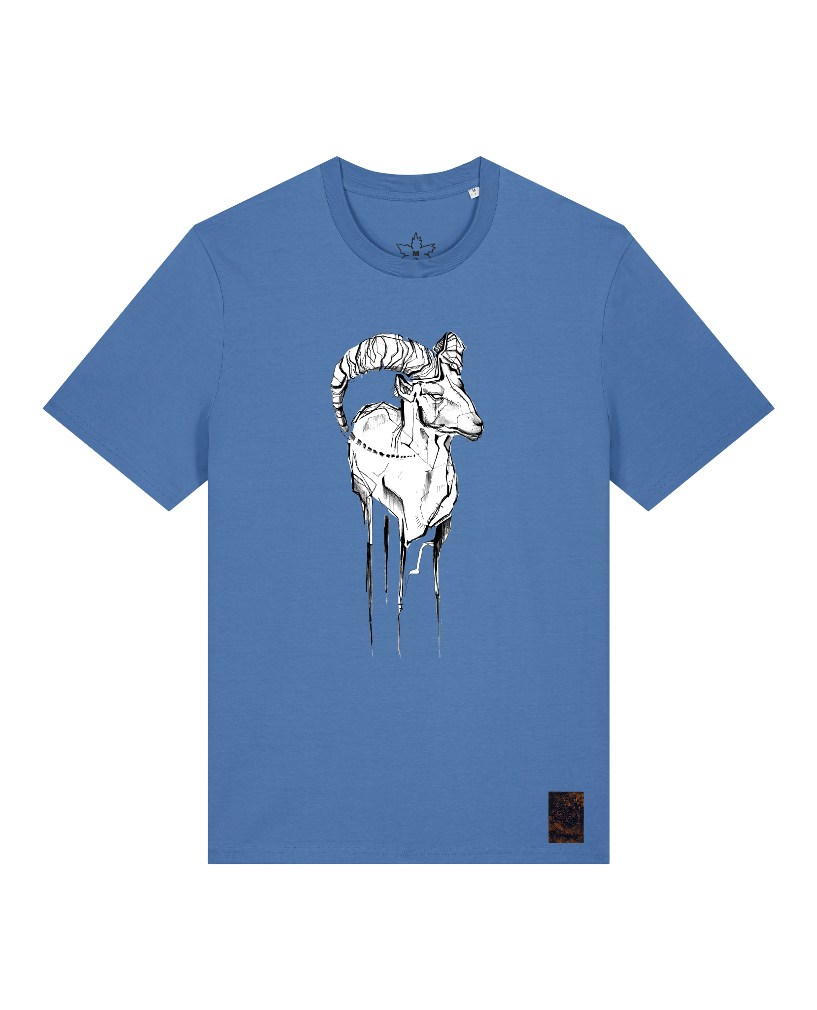 bio-unisex-medium fit-tshirt-ibex-sttu169-hortensie-front