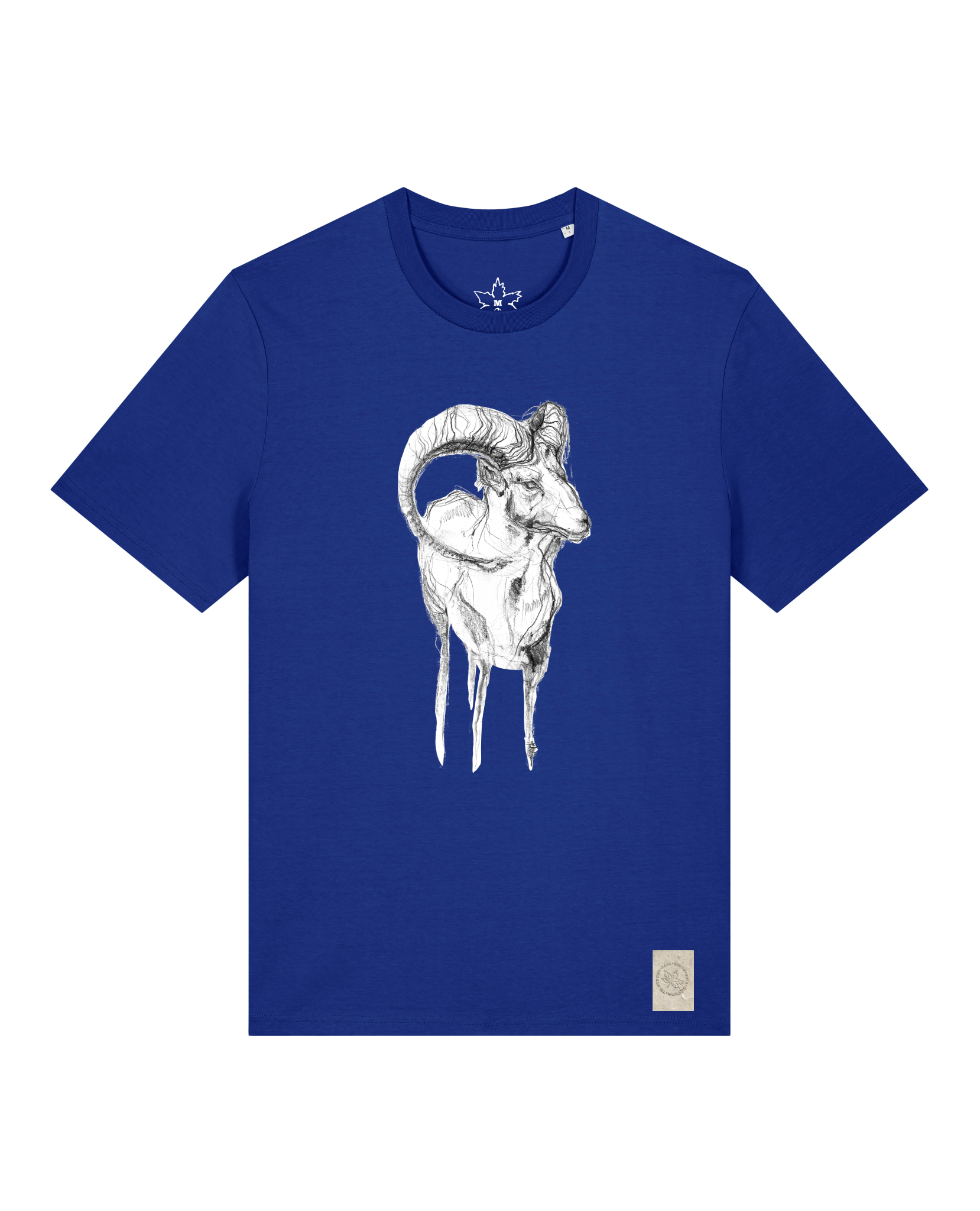 bio-unisex-medium fit-tshirt-ibex-sttu169-kornblume-front