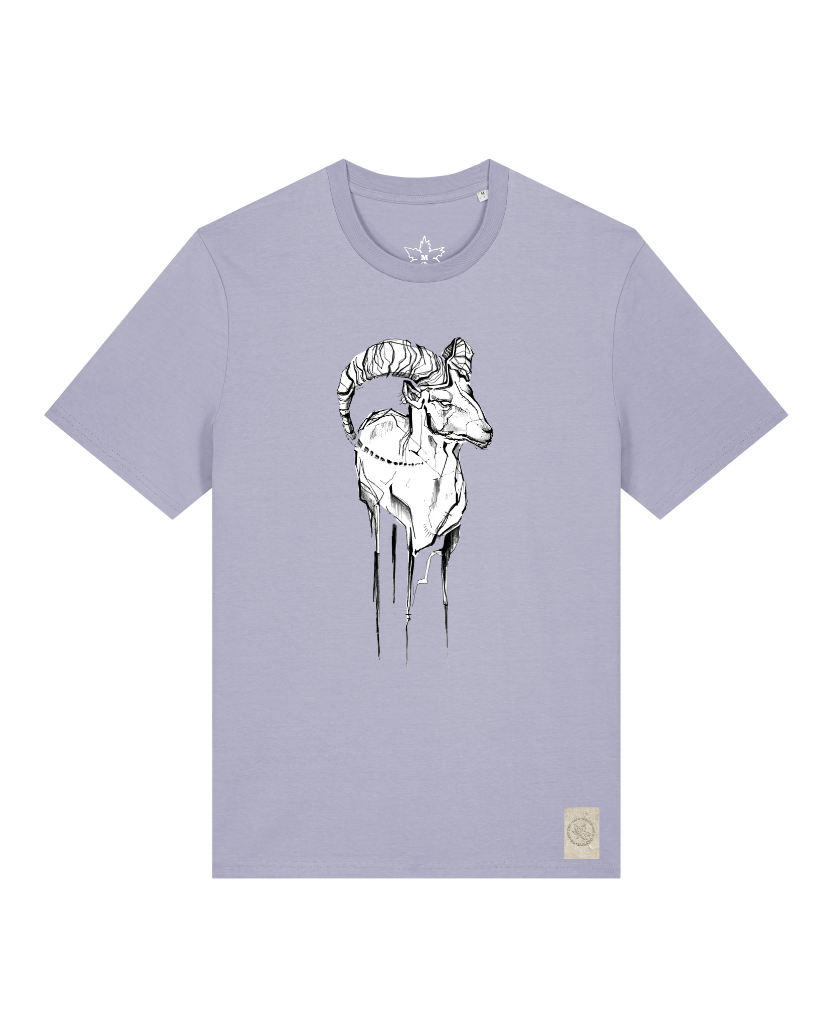 bio-unisex-medium fit-tshirt-ibex-sttu169-lavender-front