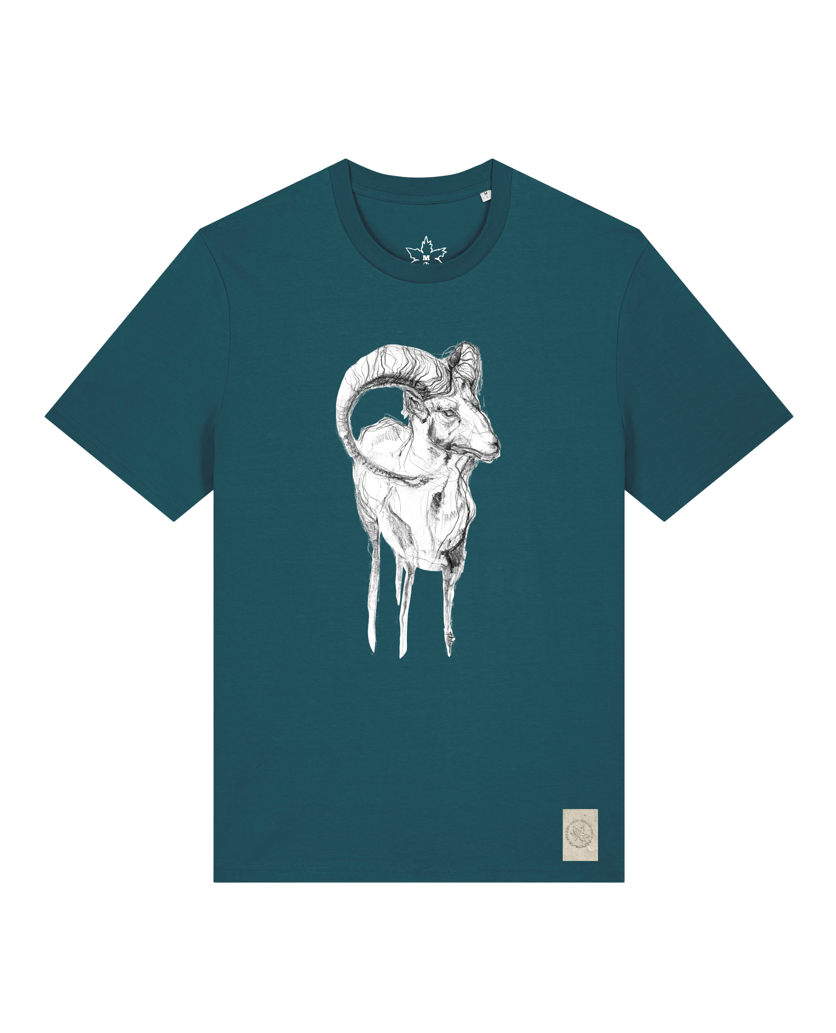 bio-unisex-medium fit-tshirt-ibex-sttu169-nordmanntanne-front
