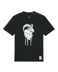 bio-unisex-medium fit-tshirt-ibex-sttu169-schwarz-front