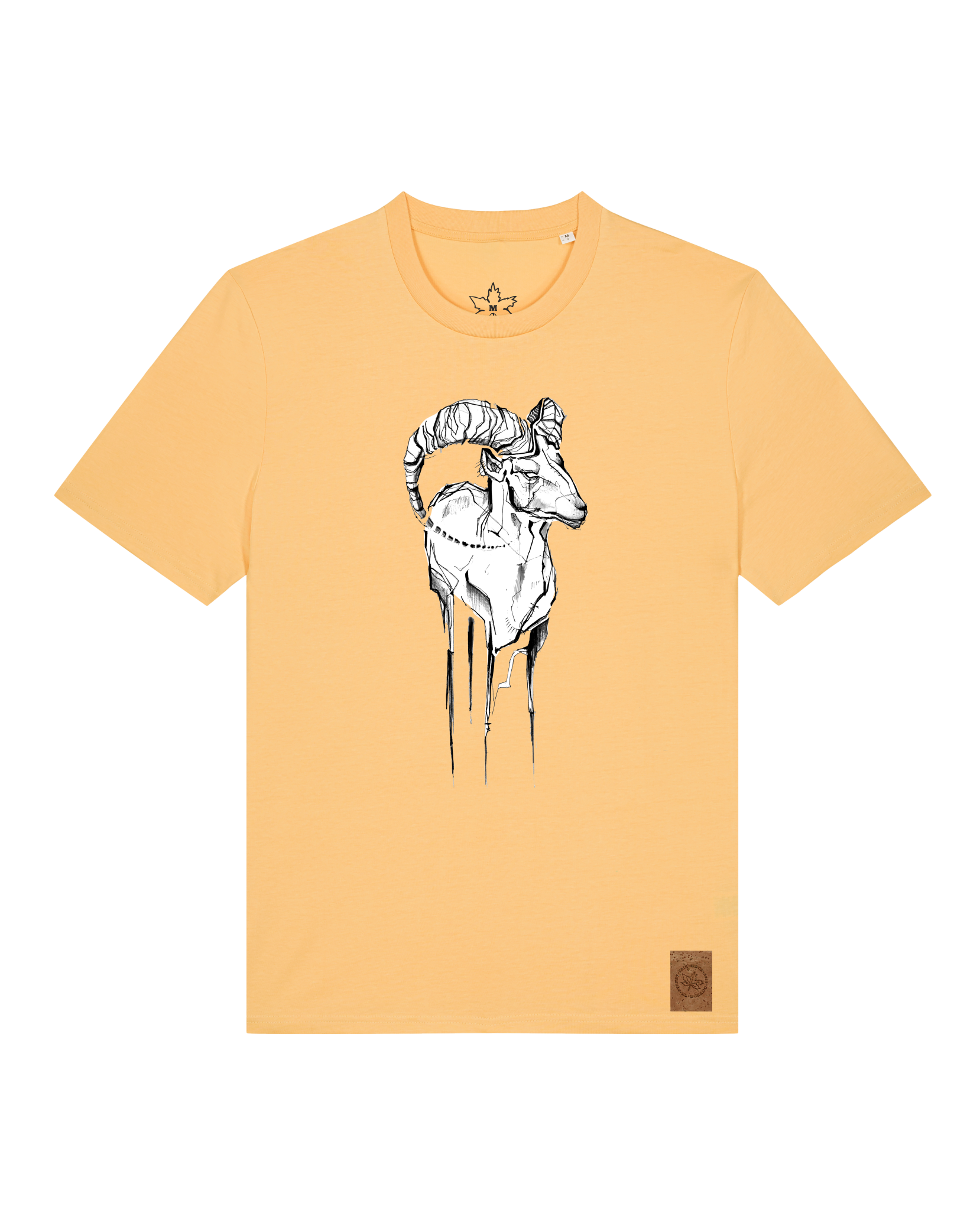 bio-unisex-medium fit-tshirt-ibex-sttu169-senfkorn-front