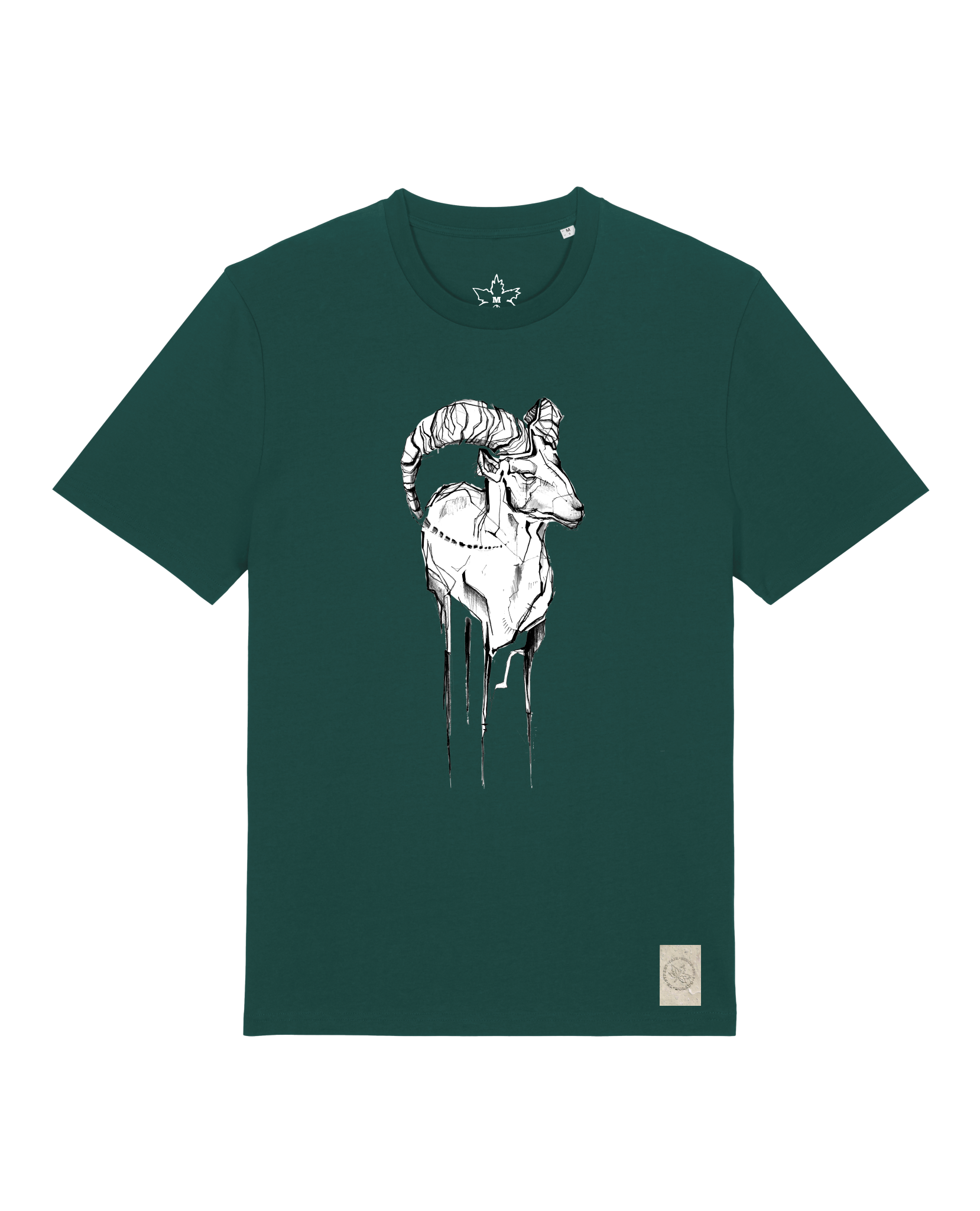 bio-unisex-medium fit-tshirt-ibex-sttu169-spirulina-front