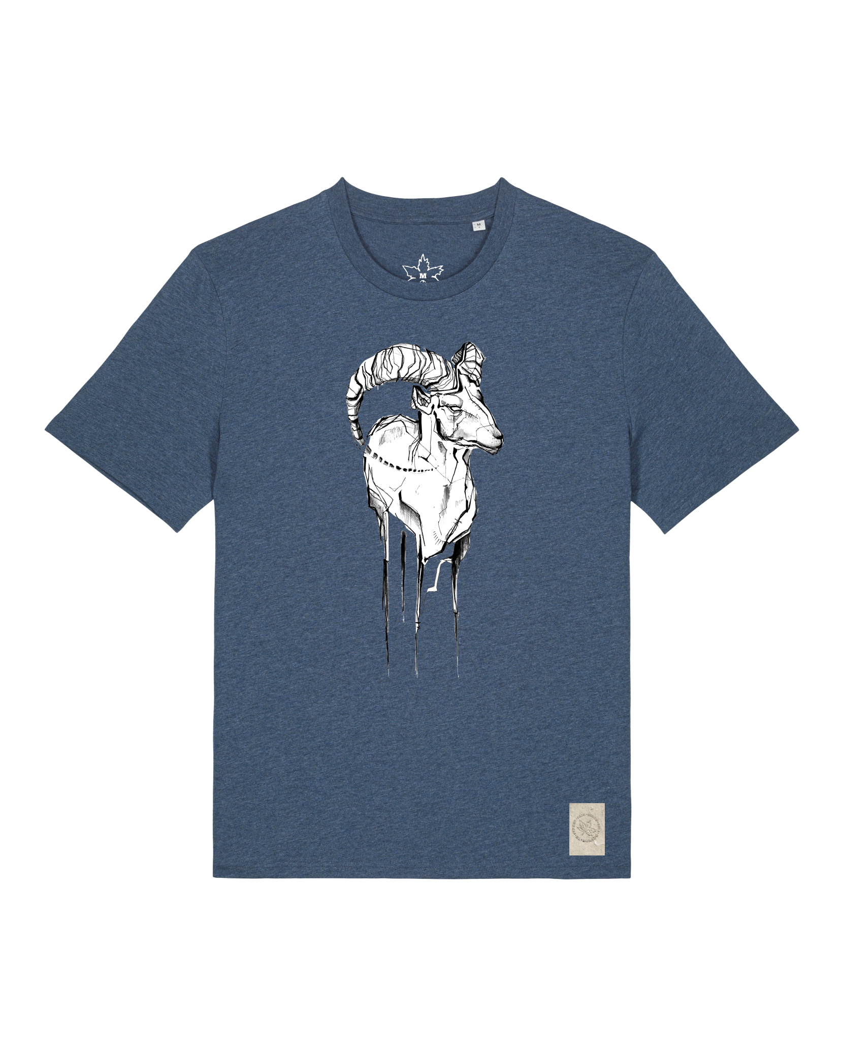 bio-unisex-medium fit-tshirt-ibex-sttu169-walblau-front