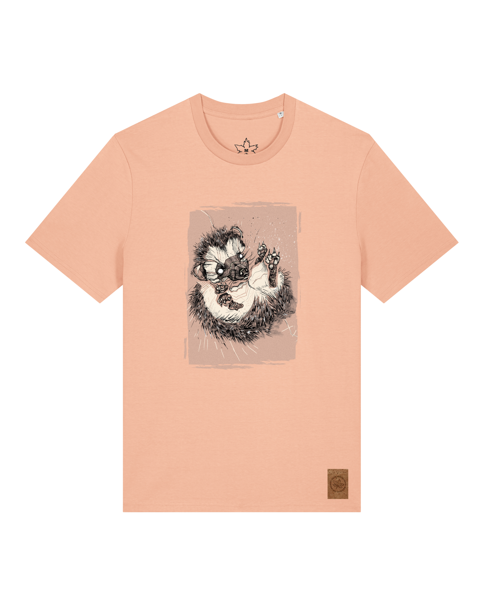 bio-unisex-medium fit-tshirt-igel-sttu169-agyptische keramik-front