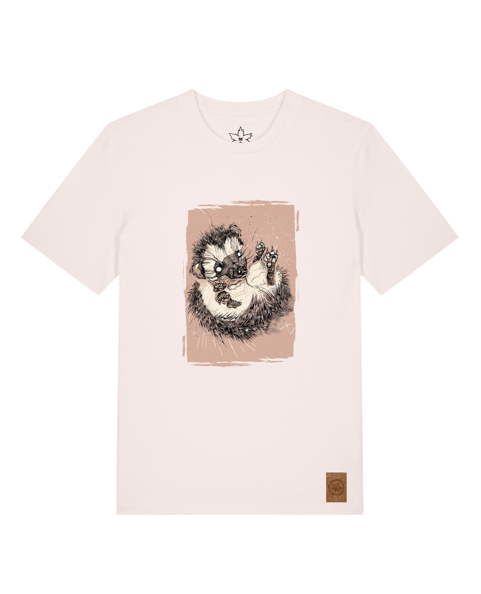 bio-unisex-medium fit-tshirt-igel-sttu169-baumwollblute-front