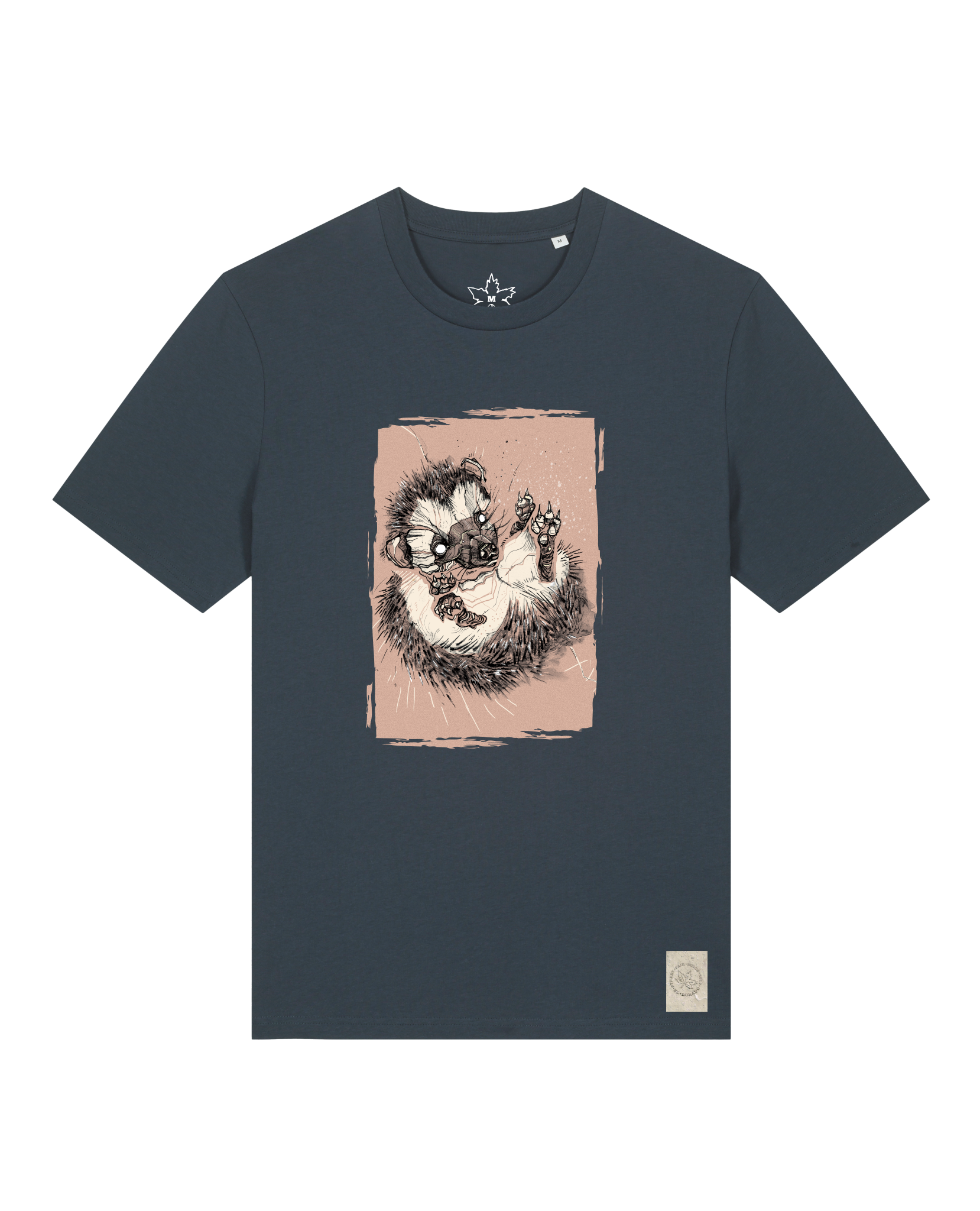 bio-unisex-medium fit-tshirt-igel-sttu169-blaubeernacht-front