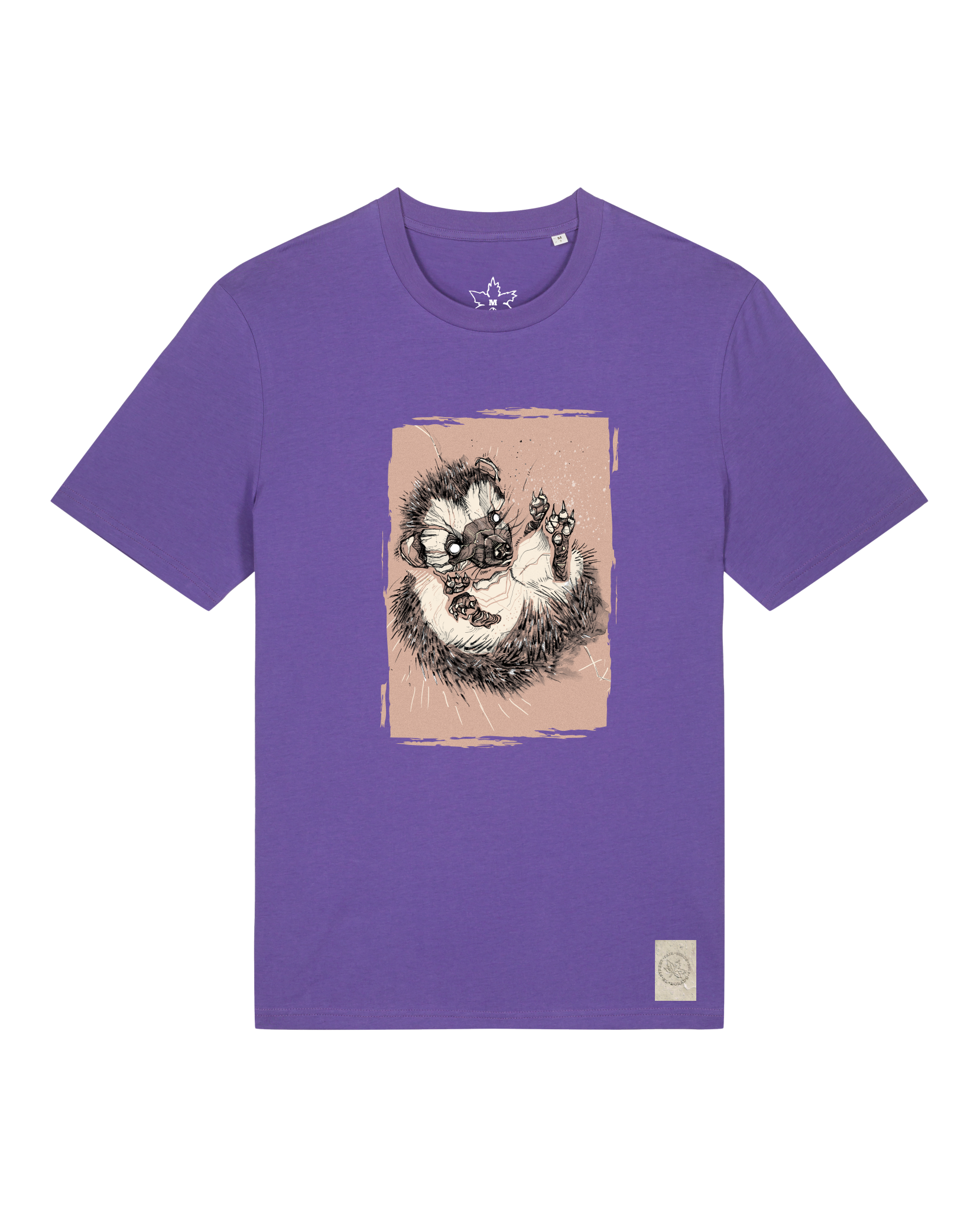 bio-unisex-medium fit-tshirt-igel-sttu169-blaukraut-front