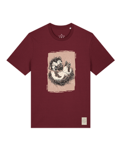 bio-unisex-medium fit-tshirt-igel-sttu169-burgunder rot-front