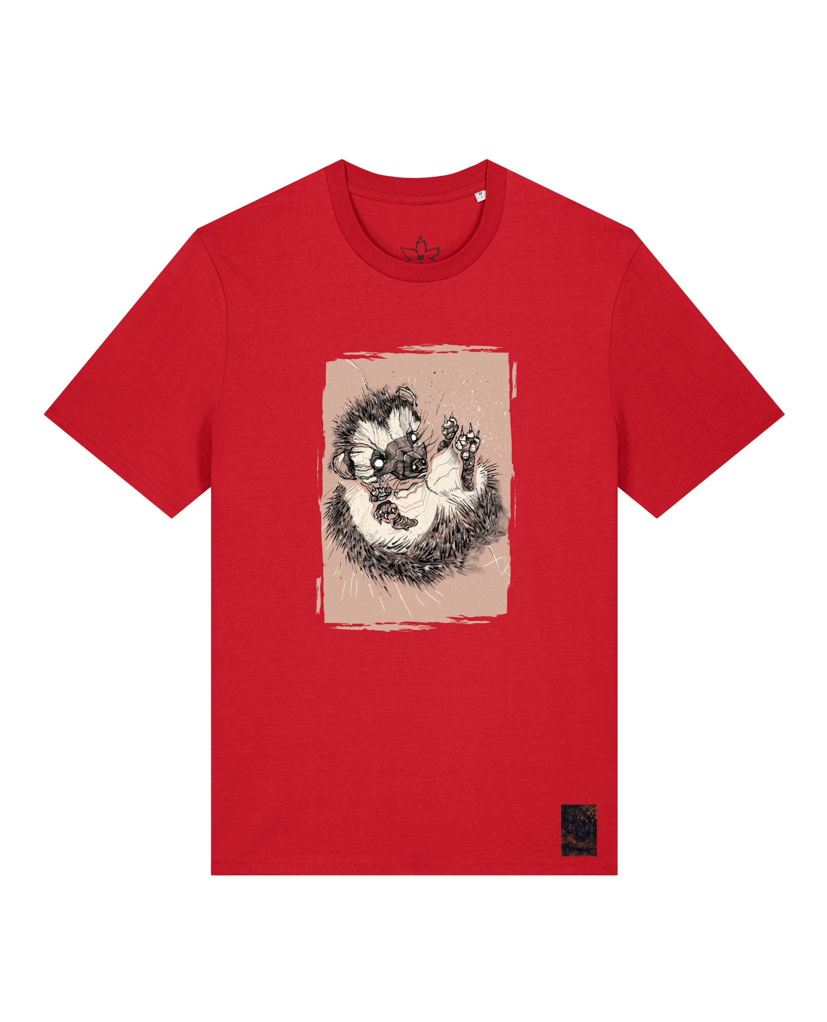 bio-unisex-medium fit-tshirt-igel-sttu169-erdbeere-front