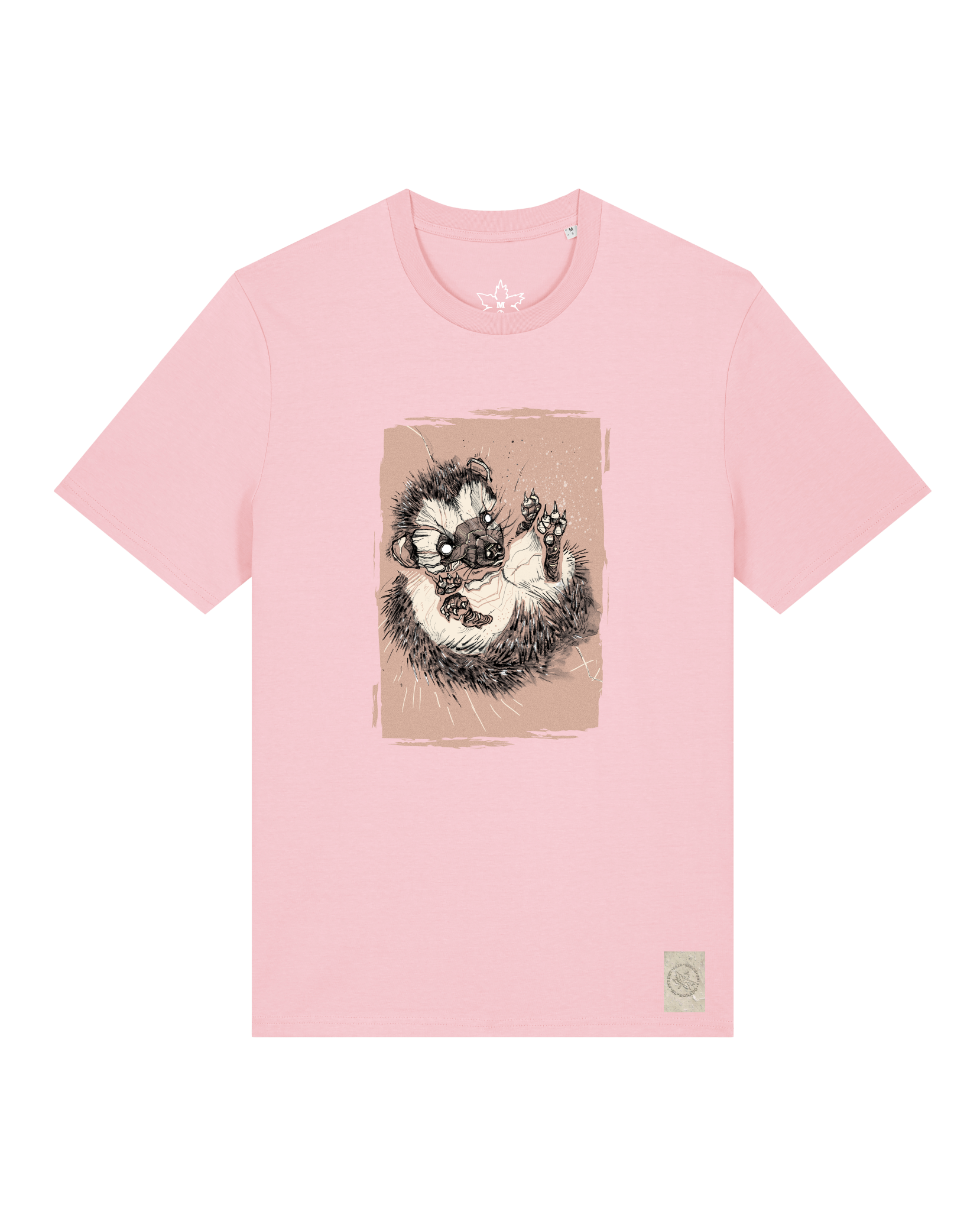 bio-unisex-medium fit-tshirt-igel-sttu169-flamingo-front
