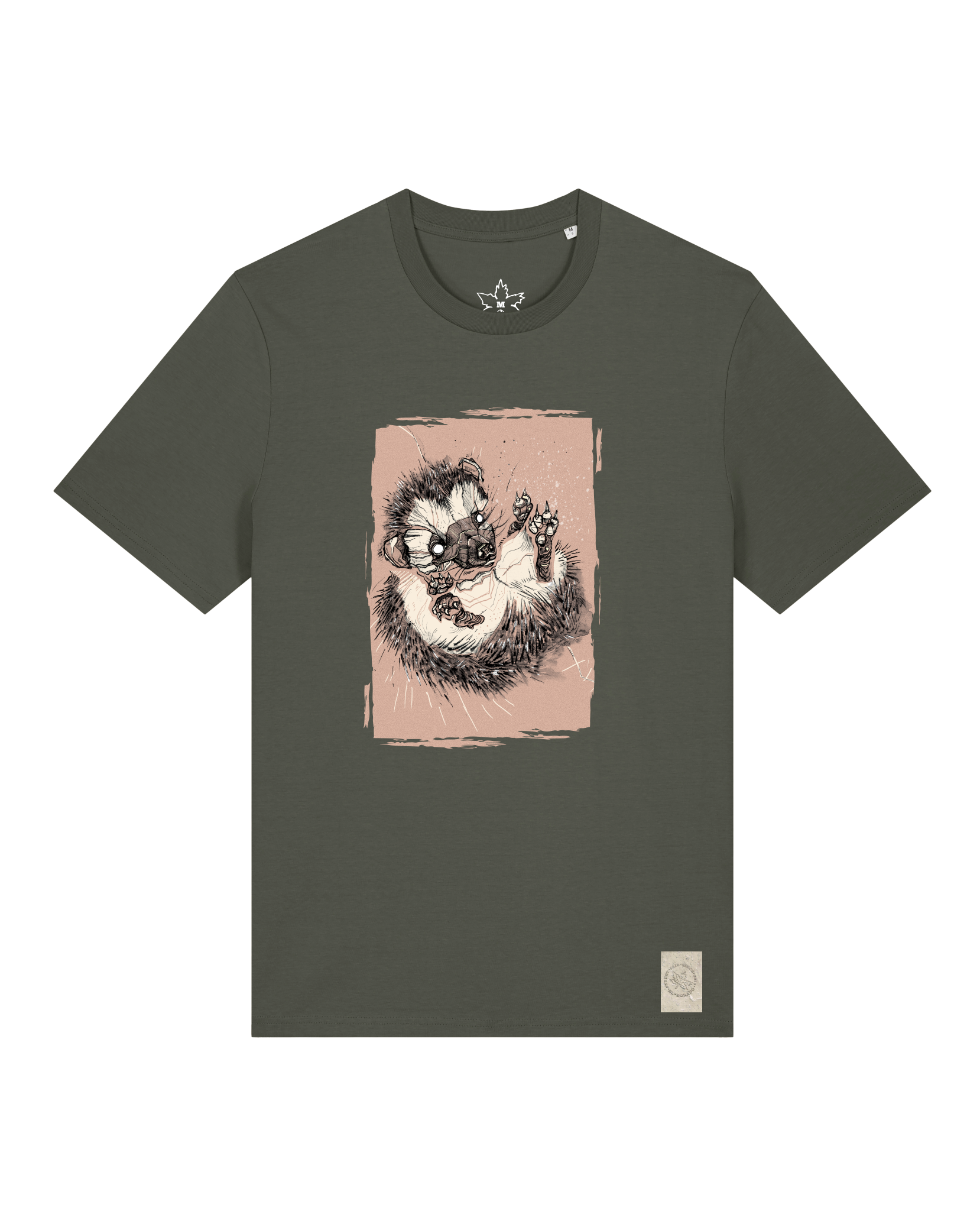 bio-unisex-medium fit-tshirt-igel-sttu169-grunkohl-front