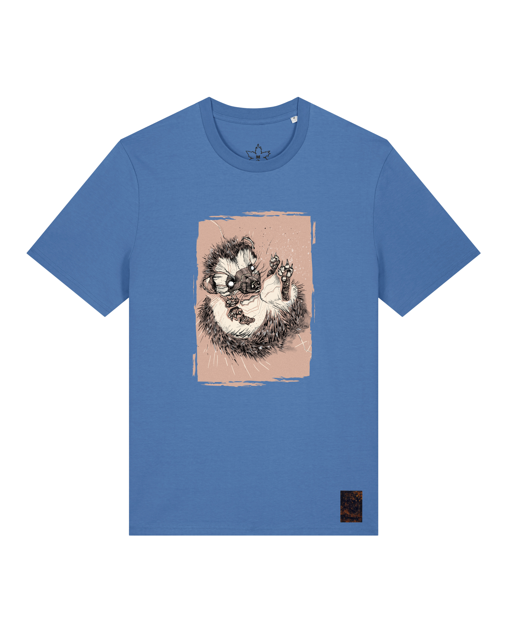 bio-unisex-medium fit-tshirt-igel-sttu169-hortensie-front