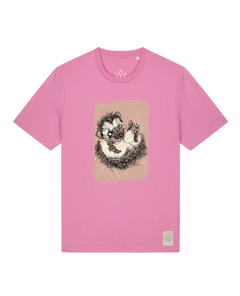 bio-unisex-medium fit-tshirt-igel-sttu169-kaugummi-front