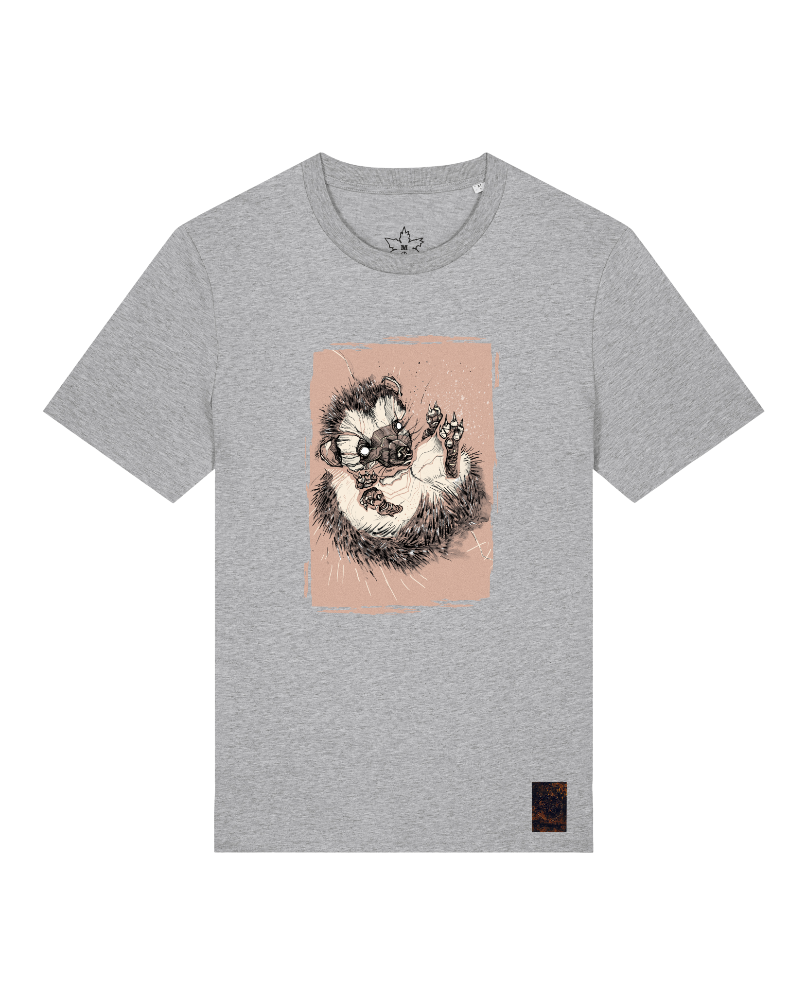 bio-unisex-medium fit-tshirt-igel-sttu169-mausgrau-front
