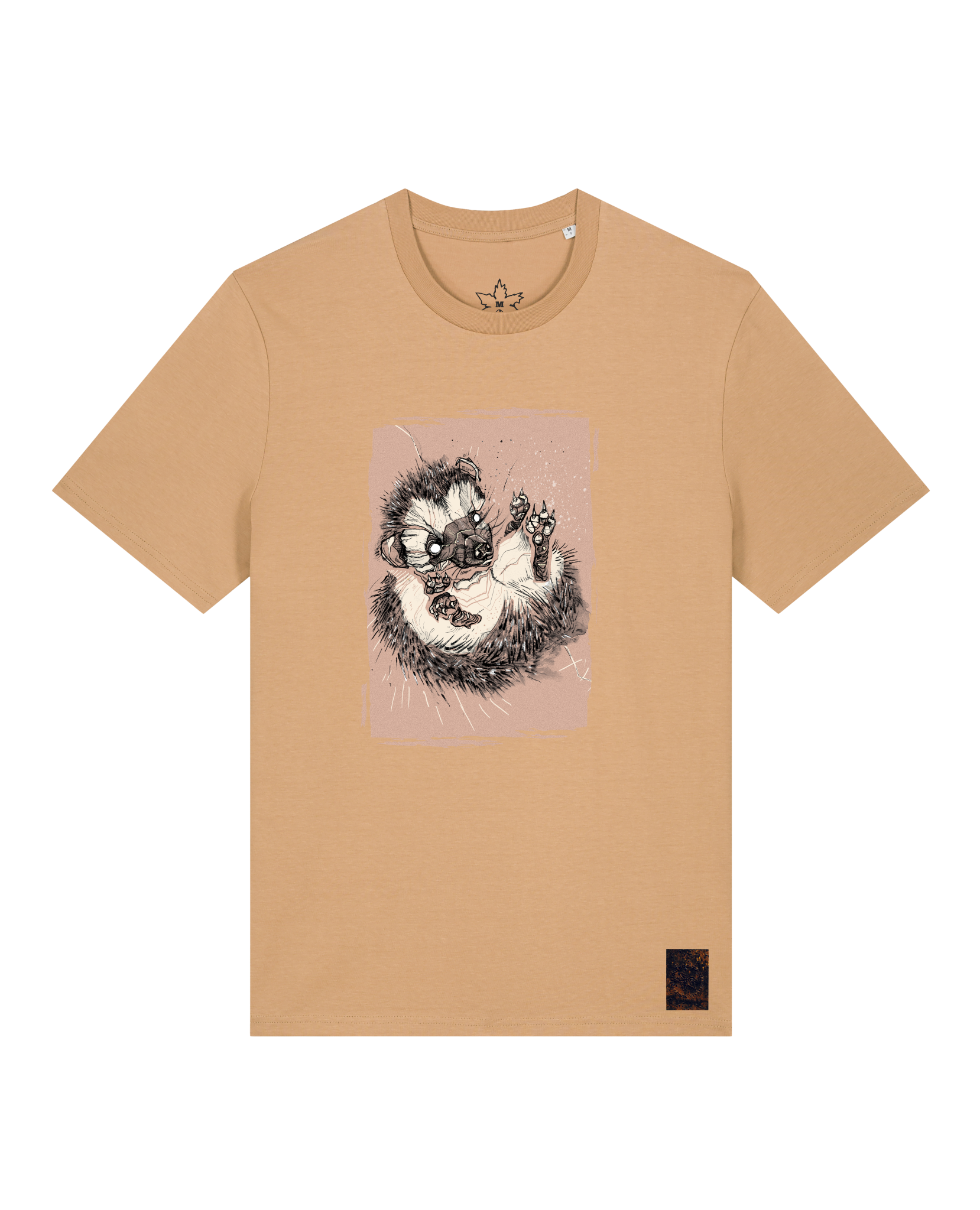 bio-unisex-medium fit-tshirt-igel-sttu169-meersand-front