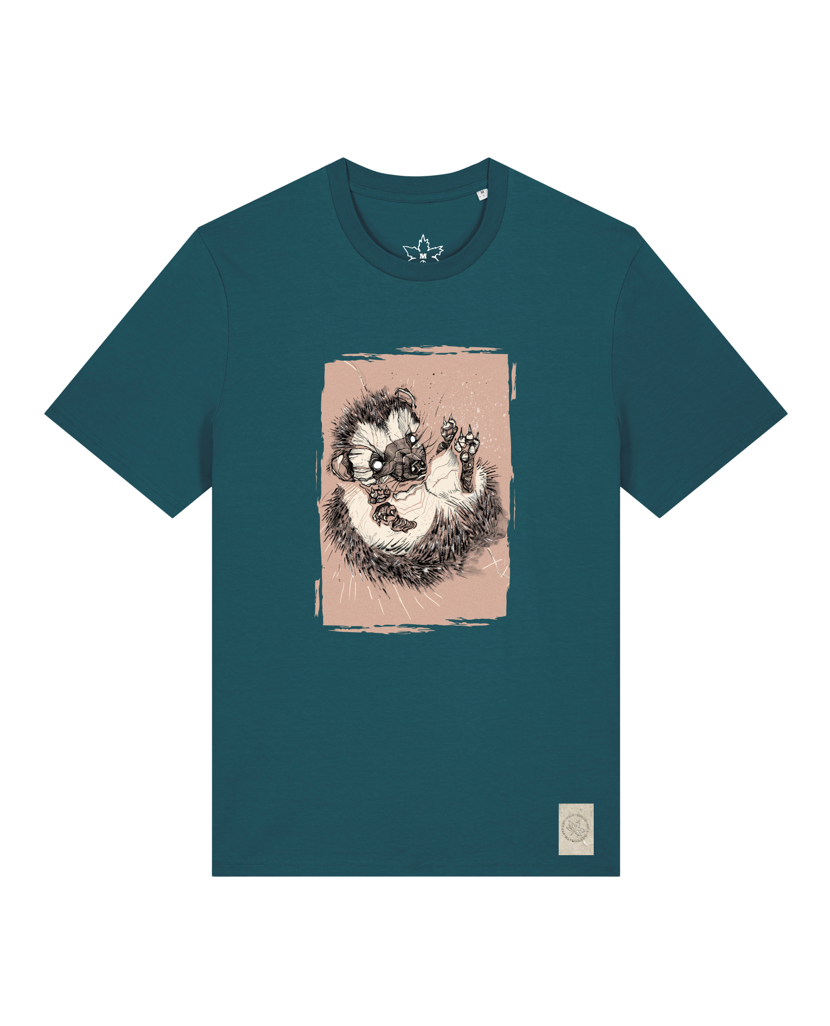 bio-unisex-medium fit-tshirt-igel-sttu169-nordmanntanne-front