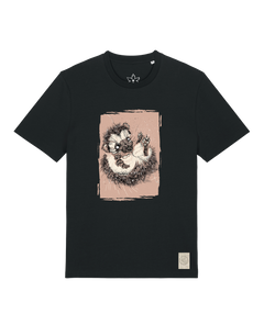 bio-unisex-medium fit-tshirt-igel-sttu169-schwarz-front