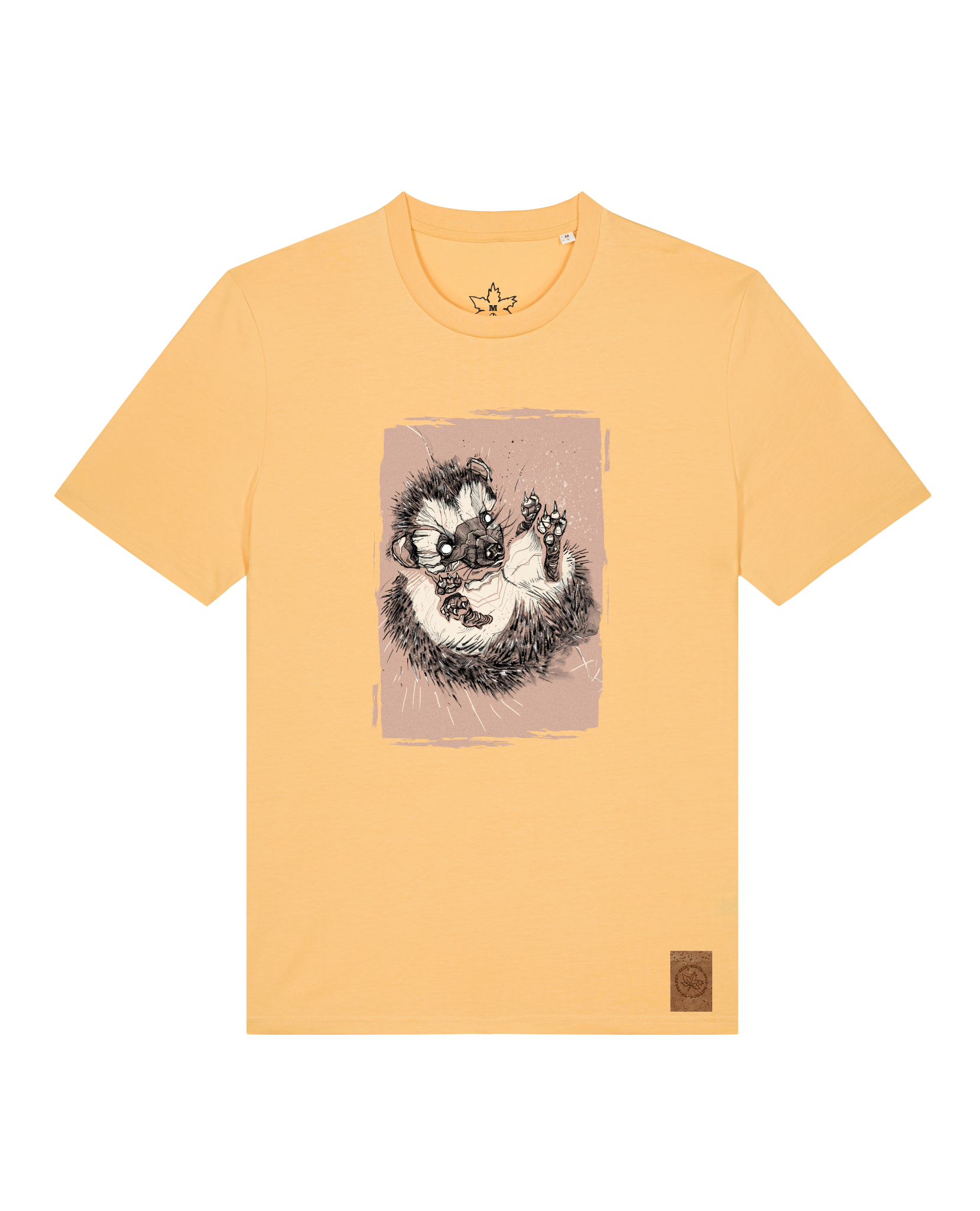 bio-unisex-medium fit-tshirt-igel-sttu169-senfkorn-front