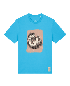 bio-unisex-medium fit-tshirt-igel-sttu169-wasserblau-front