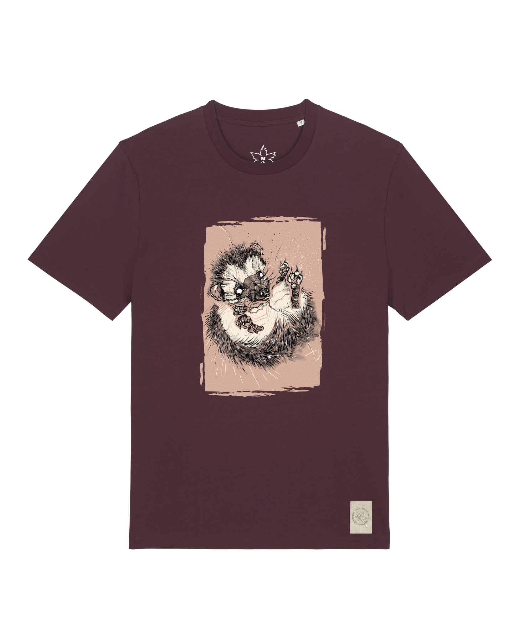 bio-unisex-medium fit-tshirt-igel-sttu169-zartbitter-front