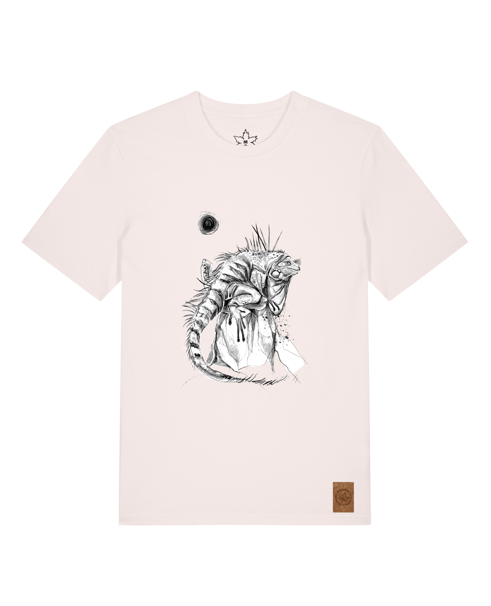 bio-unisex-medium fit-tshirt-iguana-sttu169-baumwollblute-front