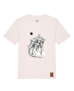 bio-unisex-medium fit-tshirt-iguana-sttu169-baumwollblute-front