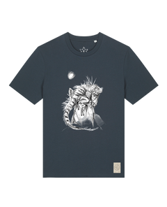 bio-unisex-medium fit-tshirt-iguana-sttu169-blaubeernacht-front
