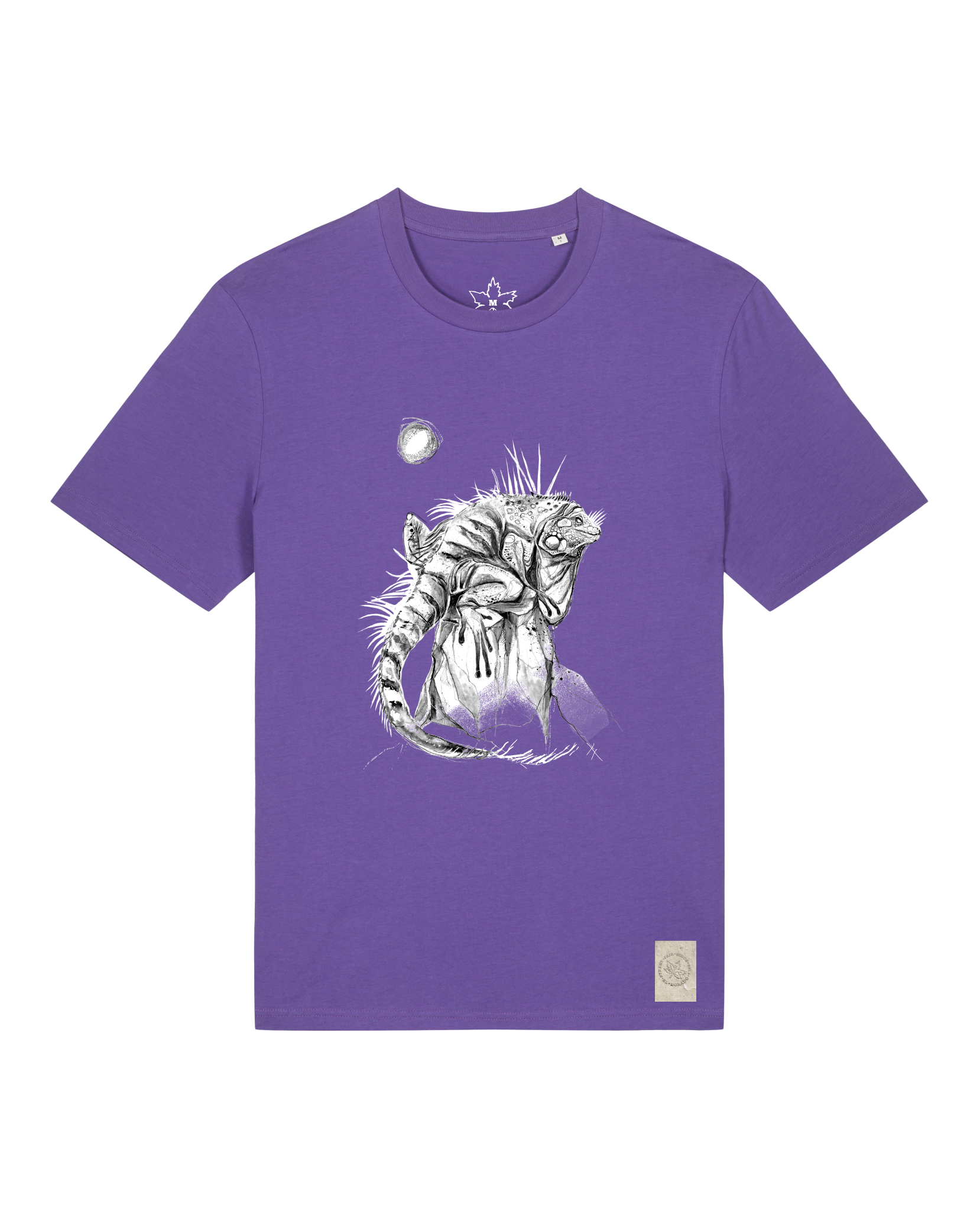 bio-unisex-medium fit-tshirt-iguana-sttu169-blaukraut-front