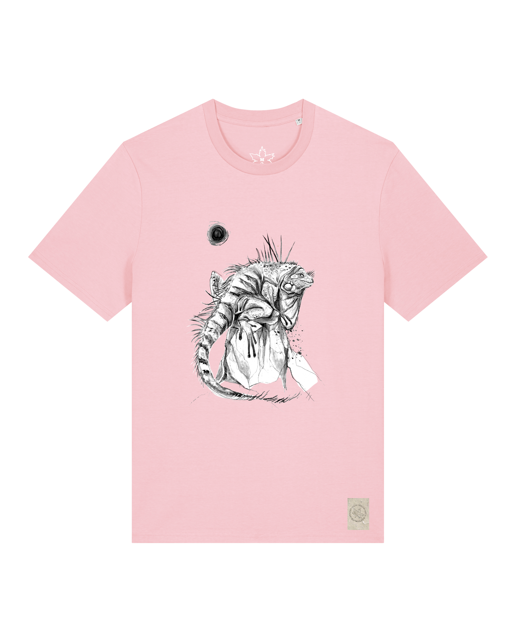 bio-unisex-medium fit-tshirt-iguana-sttu169-flamingo-front
