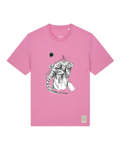 bio-unisex-medium fit-tshirt-iguana-sttu169-kaugummi-front