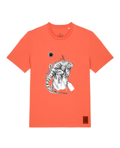 bio-unisex-medium fit-tshirt-iguana-sttu169-mandarine-front