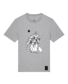 bio-unisex-medium fit-tshirt-iguana-sttu169-mausgrau-front