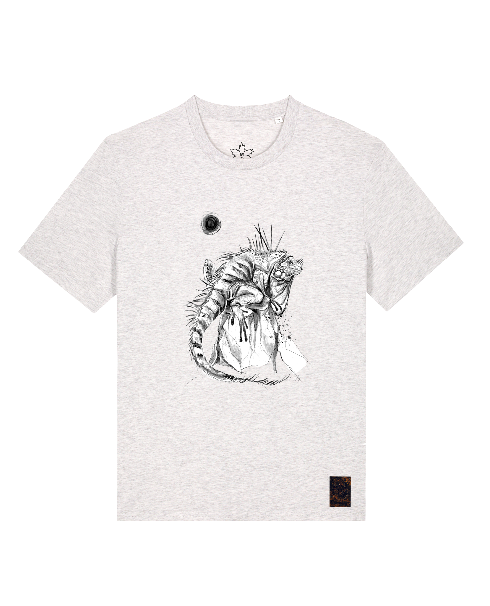 bio-unisex-medium fit-tshirt-iguana-sttu169-rennmaus-front