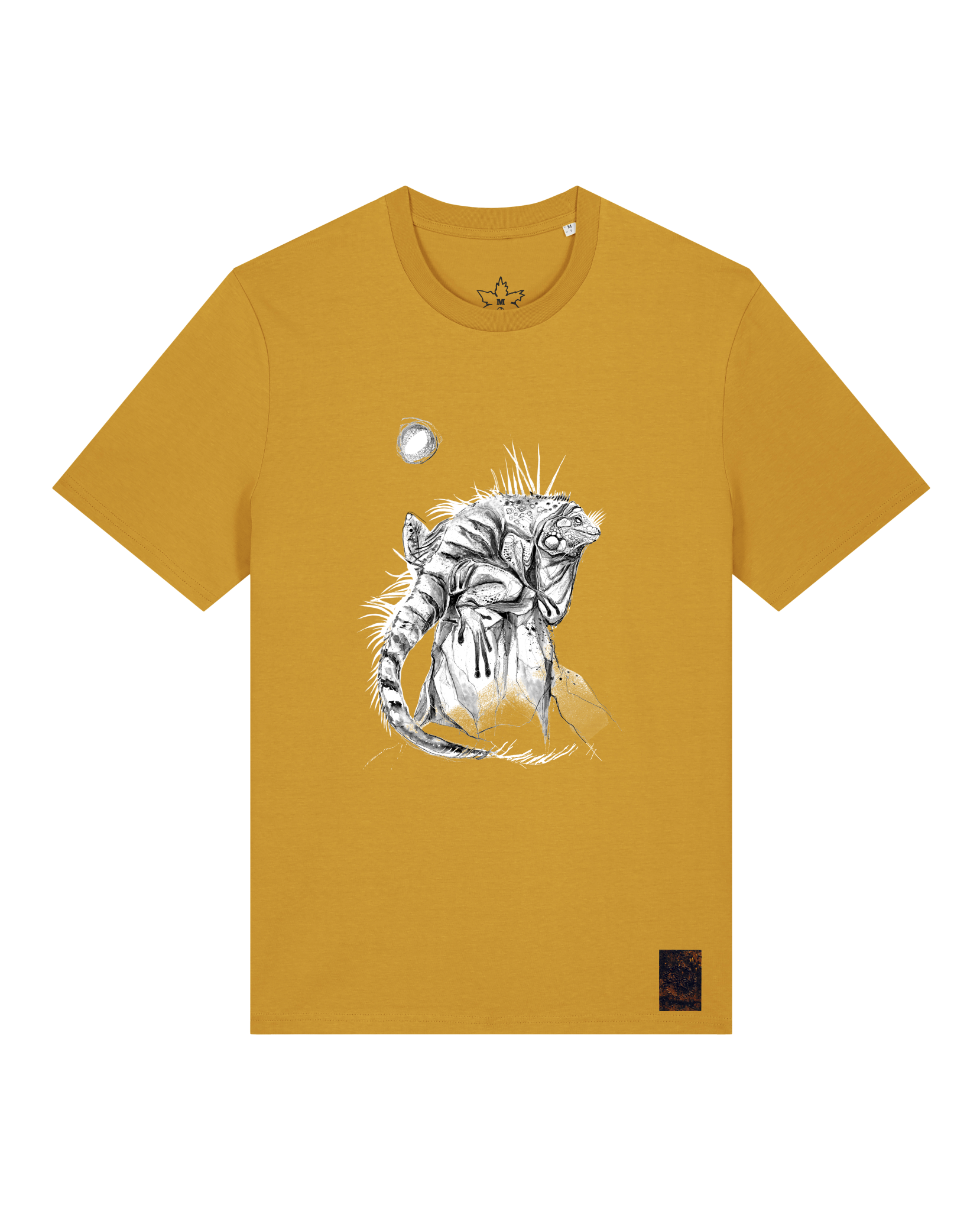 bio-unisex-medium fit-tshirt-iguana-sttu169-senf-front